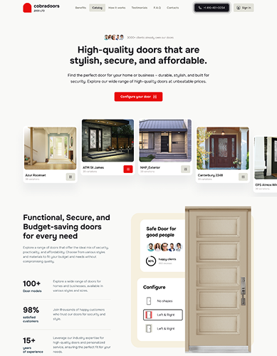 Скриншот проекта Cobra Doors