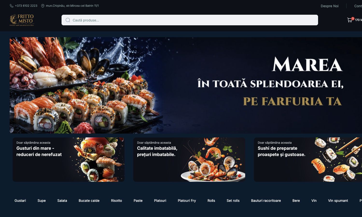 Captură din proiectul Fritto Misto